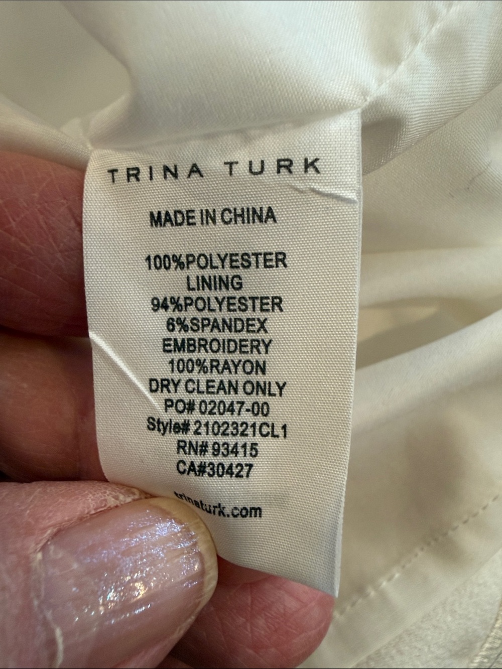 Trina Turk White Shift Dress Rainbow Ric Rac Trim Sleeveless Mod Mini-Size S/M - Picture 11 of 15